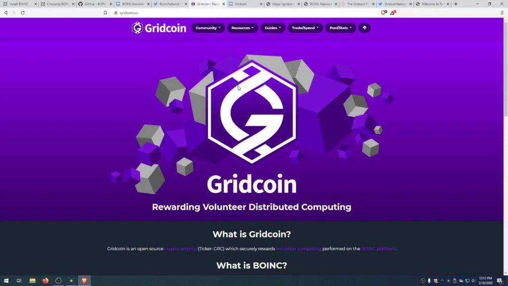 Gridcoin Website